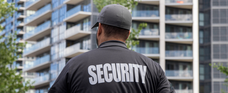 security-guard-outside-building